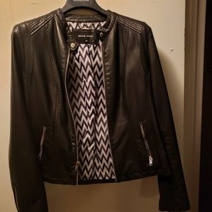 Womens leather moto jacket
